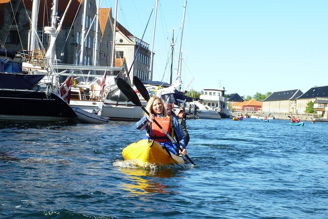 2 Hours Guided Kayak Tour in Copenhagen Harbor - A palace viewed from the kayak