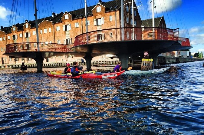2 Hours Guided Kayak Tour in Copenhagen Harbor - The former Privatbanken building from the water
