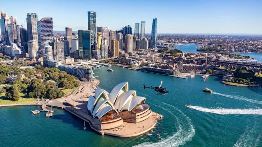 30-minute Private Sydney Harbour Helicopter Tour for 2 - The Return Across Sydney Harbour