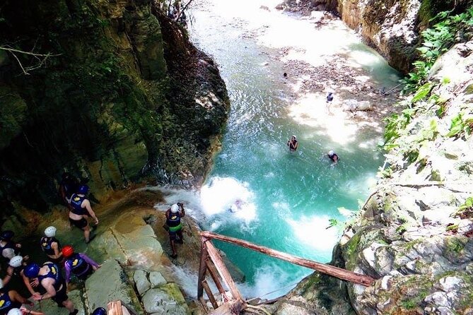Amber Cove and Taino bay Cruise Ship – 7 Waterfalls - Hiking toward the seven Damajagua waterfalls
