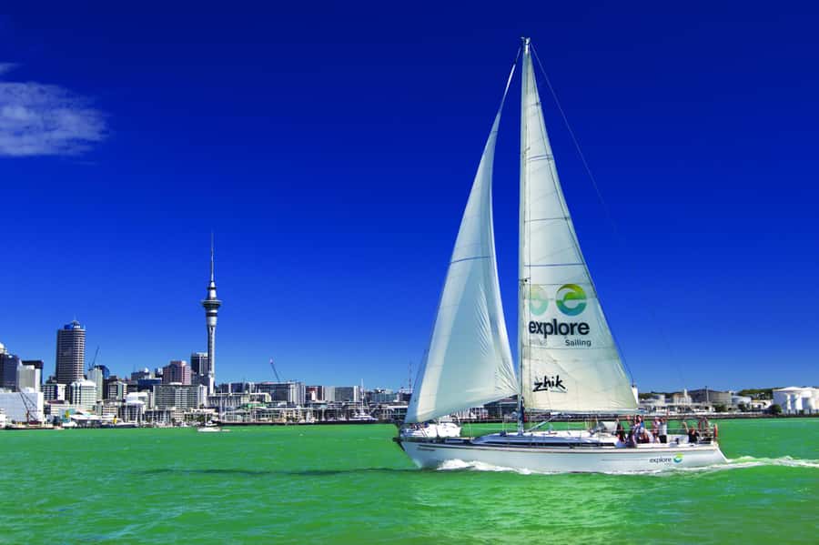 Auckland Harbour 1.5-Hour Sailing Cruise - Sailing beneath the Harbour Bridge