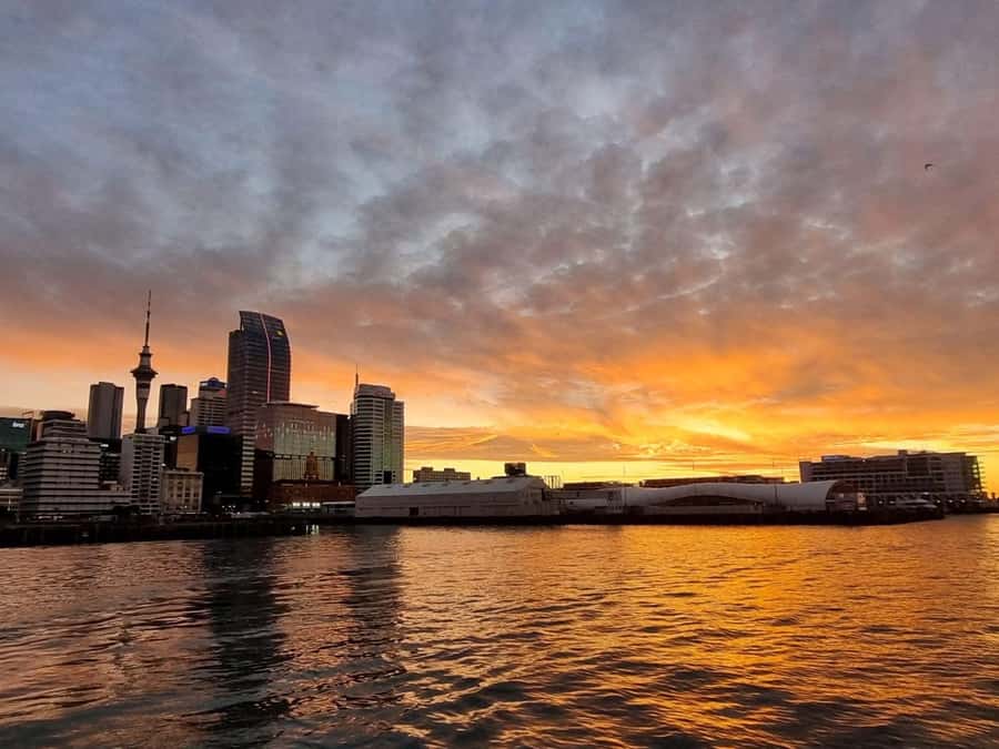 Auckland Sunset Harbour Cruise - Setting out across the Waitematā Harbour
