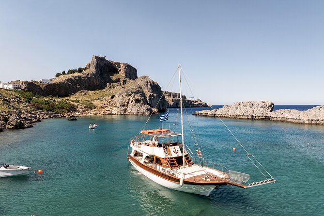 Bay to Bay Cruise in Lindos - Agathi Beach, Lunch, and Seasonal Fruit