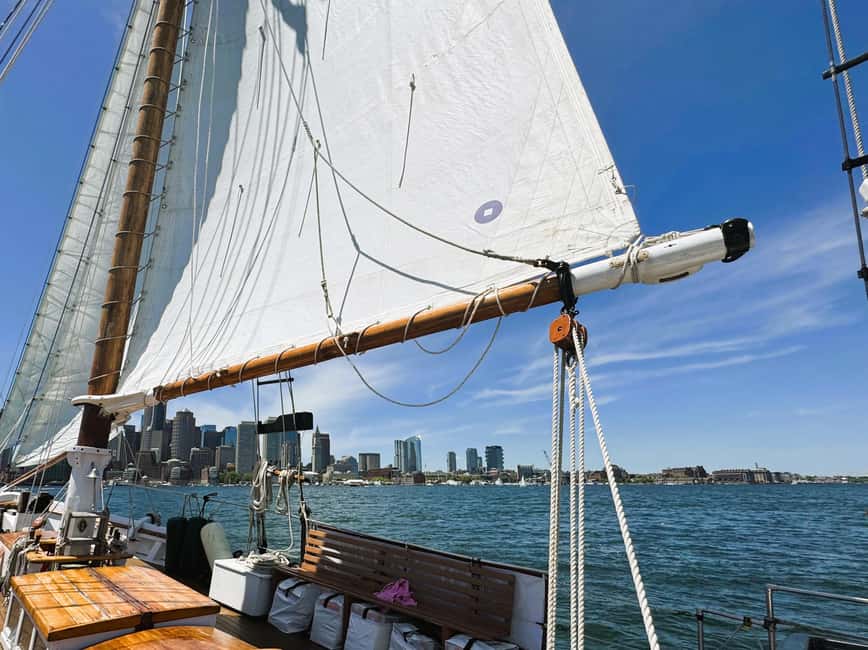 Boston: Sunday Pastry & Prosecco Sail on Boston Harbor - The onboard bar and the Boston drink angle