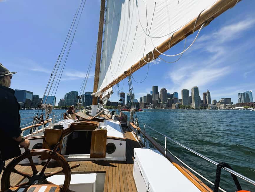 Boston: Tall Ship Harbor Sail - Leaving Fan Pier Marina for the open harbor