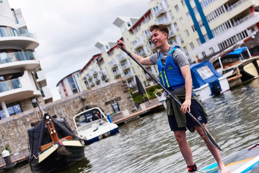 Bristol: Paddleboarding Harbourside Tour - Paddling past SS Great Britain