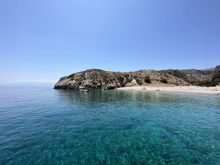 Chania: Menies Beach & Chironisia Bay Cruise with Snorkeling - At a glance