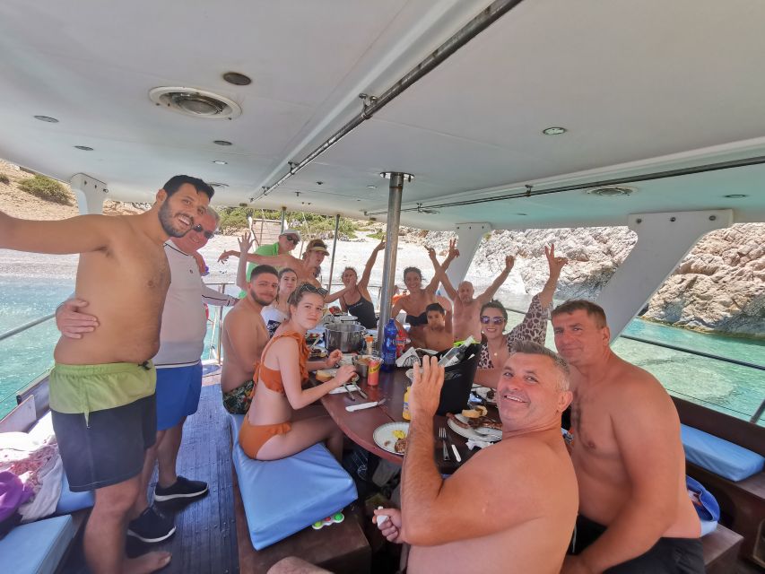 Chania: Menies Beach & Chironisia Bay Cruise with Snorkeling - Chironisia Bay and its small sea caves