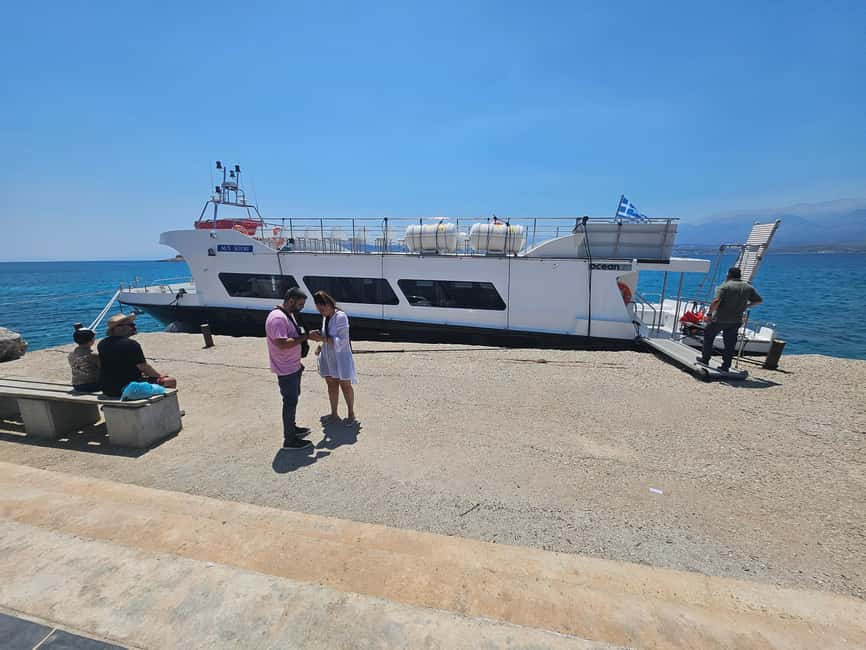 Chania:Souda Bay Cruise to Sea Caves & Beaches with pick up - Entering the Cape Drepano sea caves
