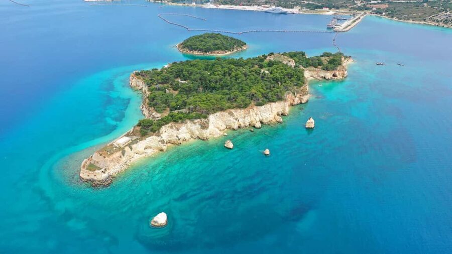 Chania:Souda Bay Cruise to Sea Caves & Beaches with pick up - The Graveyard of Souda and the gulf’s wartime past