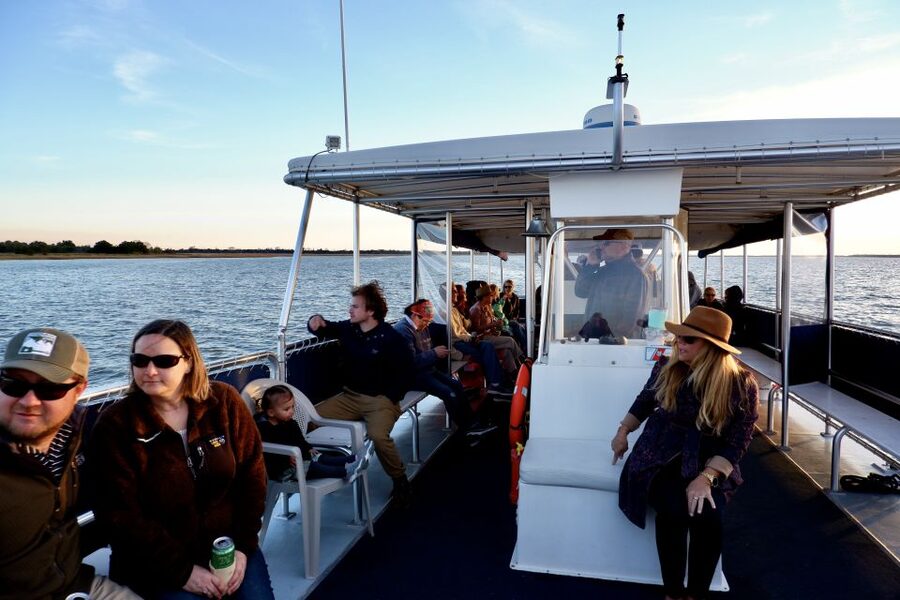 Charleston: Sunset Harbor Cruise - Dolphins, Shore Birds, and the Luck Factor