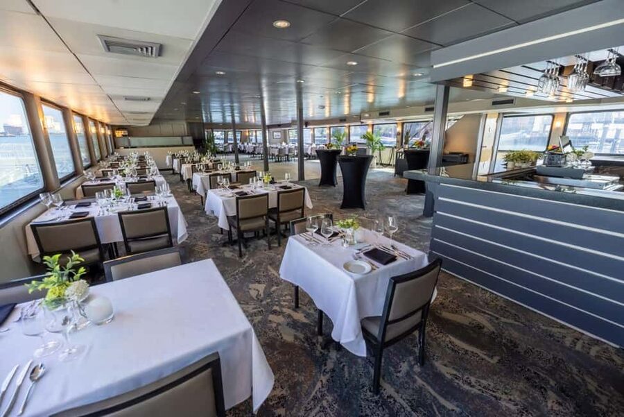 City Cruises Boston: Premier Brunch or Dinner Harbor Cruise - Boarding at Rowes Wharf, with time to settle in