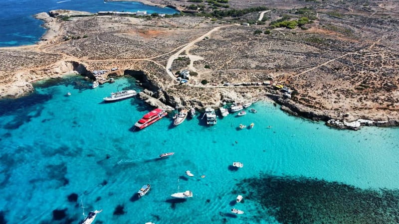 Comino Blue Lagoon & Crystal Lagoon - 3 Bay Cruise - Starting at Marfa Bay and facing Comino