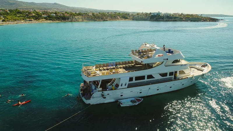 Cruise from Paphos Harbour to Blue Lagoon: All Inclusive - Coral Bay, Sea Caves, and the first swim stop