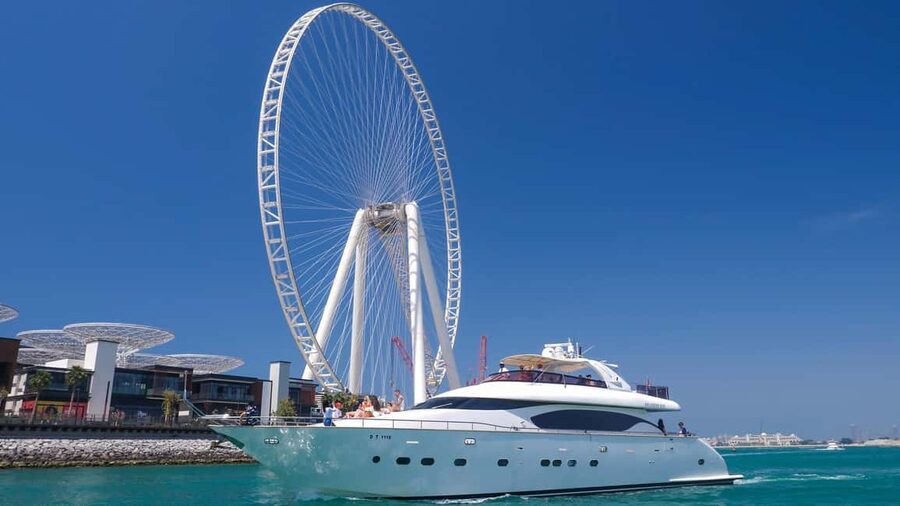 Dubai Marina Yacht Tour: Ain Wheel, JBR & Harbour in 1 Hour - What the one-hour route shows you