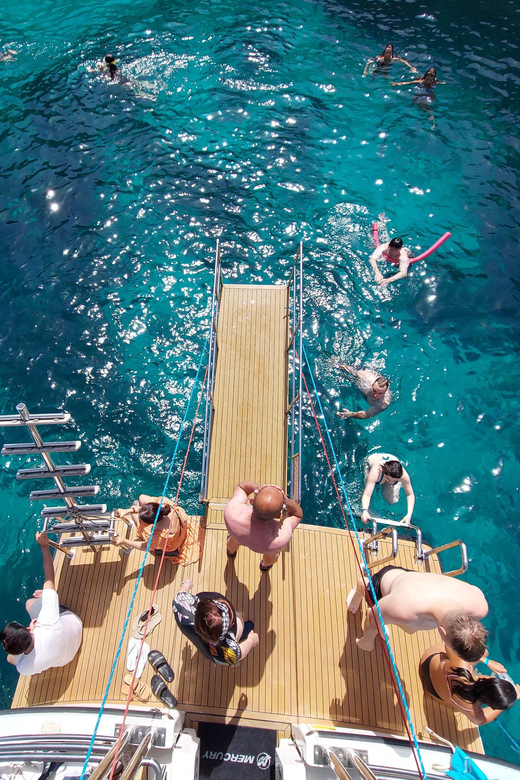 From Mellieha: Three Bay Cruise including the Blue Lagoon - Crystal Lagoon and the sea caves of Comino