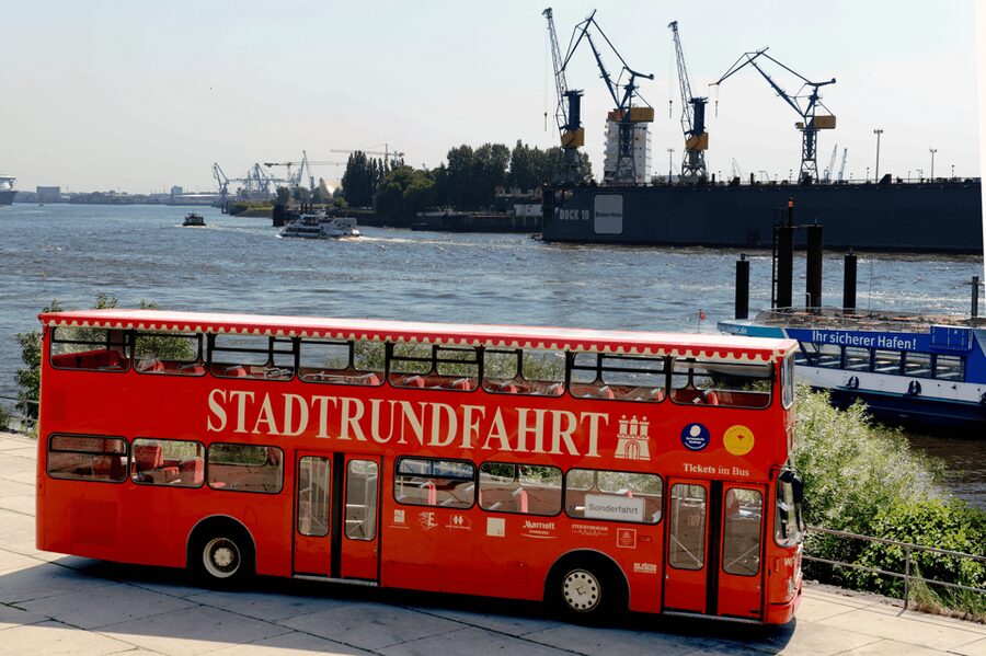 Hamburg Discovery: Bus Tour with Harbor & Alster Lake Cruise - Start with Hamburg’s Line A bus