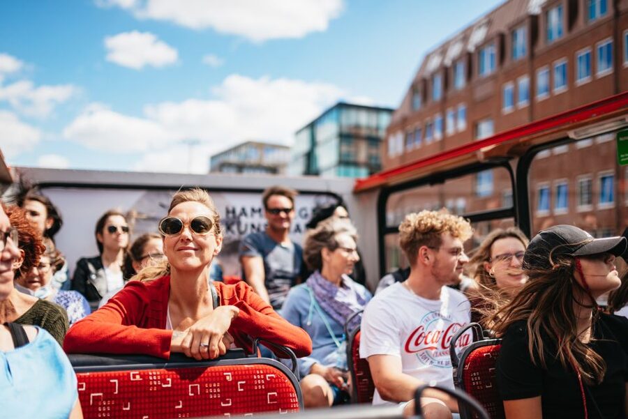 Hamburg: Hop-On Hop-Off Bus with Harbor Cruise - Kontorhausviertel and the city center