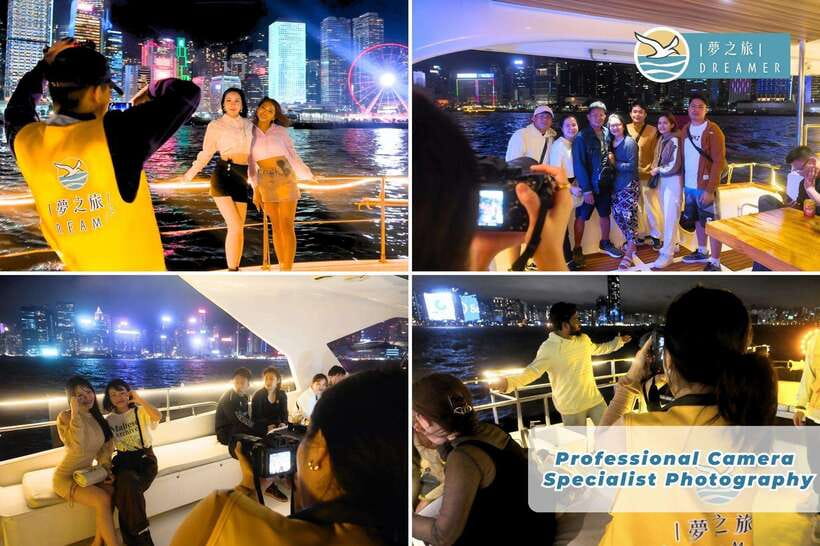 Hong Kong: Victoria Harbour Cruise with Free Camera Photos - What you see during the 45-minute harbor circuit