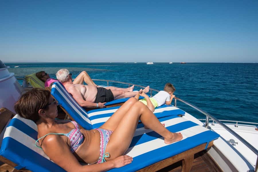 Hurghada: Luxury Orange Bay Cruise with Lunch and Pickup - A full day on the Red Sea for $26