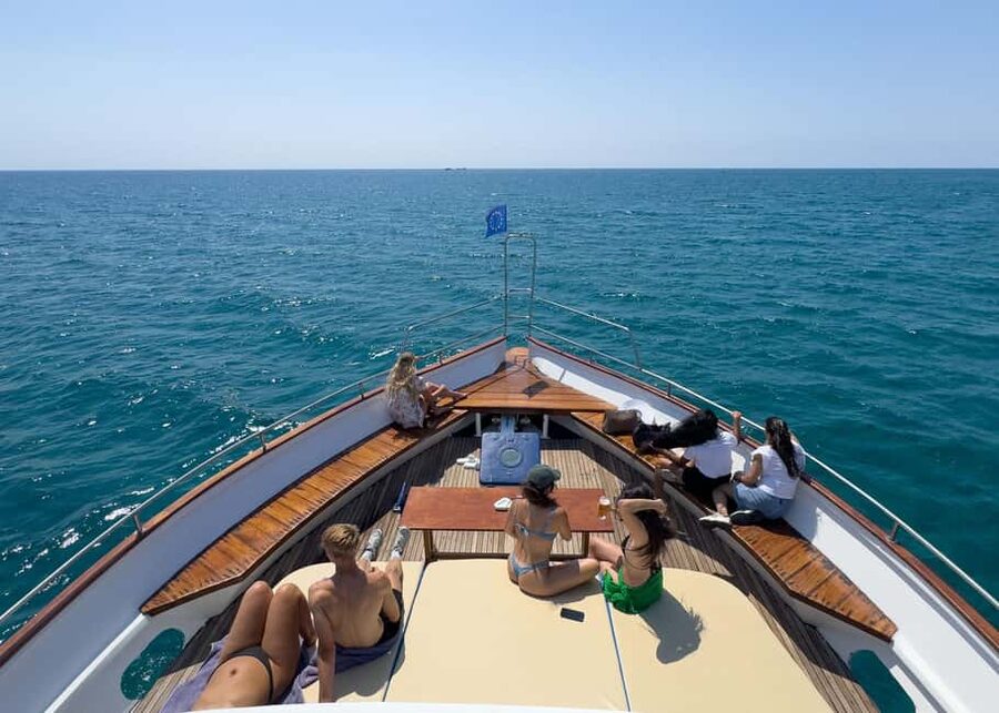 Larnaca Bay Cruise with Snorkeling - Leaving Larnaca Marina and passing the city shore