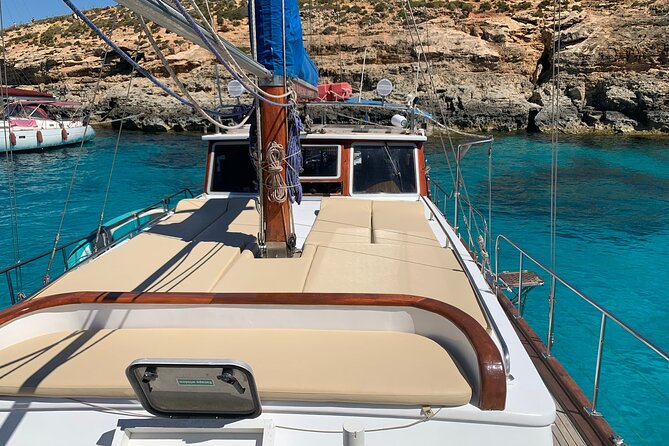 Malta: 3 Bay Cruise to Selmun Bay, Blue Lagoon and Gozo - Leaving Sliema on a classic wooden boat