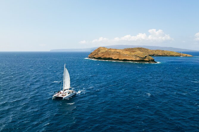 Molokini Snorkel and Performance Sail: Mā’alaea Harbor - Sailing toward Molokini Crater