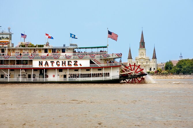 New Orleans City Tour and Steamboat Natchez Harbor Jazz Cruise - The Garden District from a moving coach