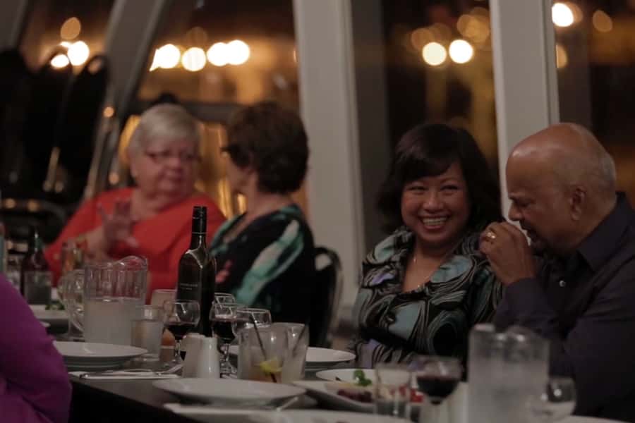 Newcastle: Harbour Dinner Cruise with Live Music - Newcastle Harbour after dark