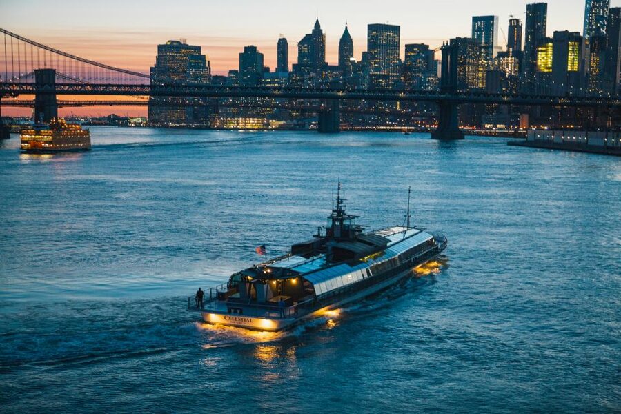 NYC: Christmas Eve Gourmet Brunch or Dinner Harbor Cruise - Live music, dancing, and the right level of formality