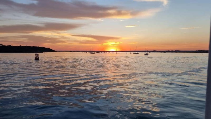 Poole: Harbour Lights Cruise - A drink from the cafe bar, not a full meal