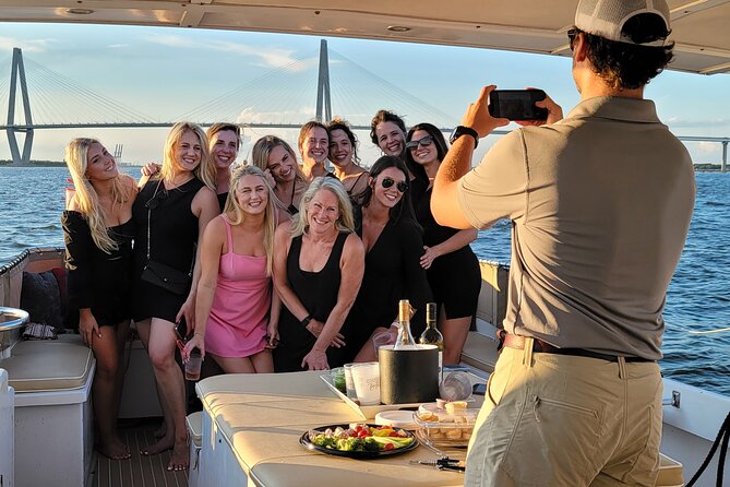 Private Sunset Harbor Tour 20 passenger party Yacht Kismet - The Battery and Charleston’s waterfront homes