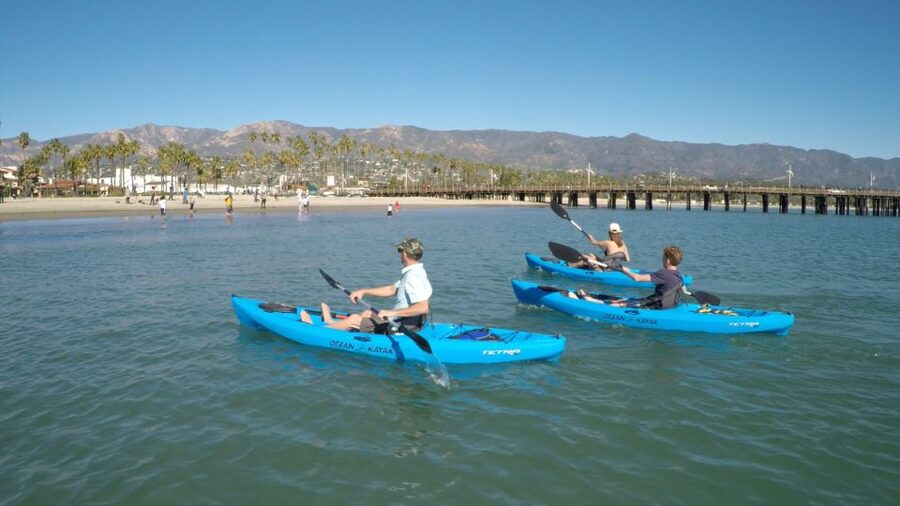 Santa Barbara: 1.5-Hour Harbor Kayak Tour - West Beach: a practical start on the sand