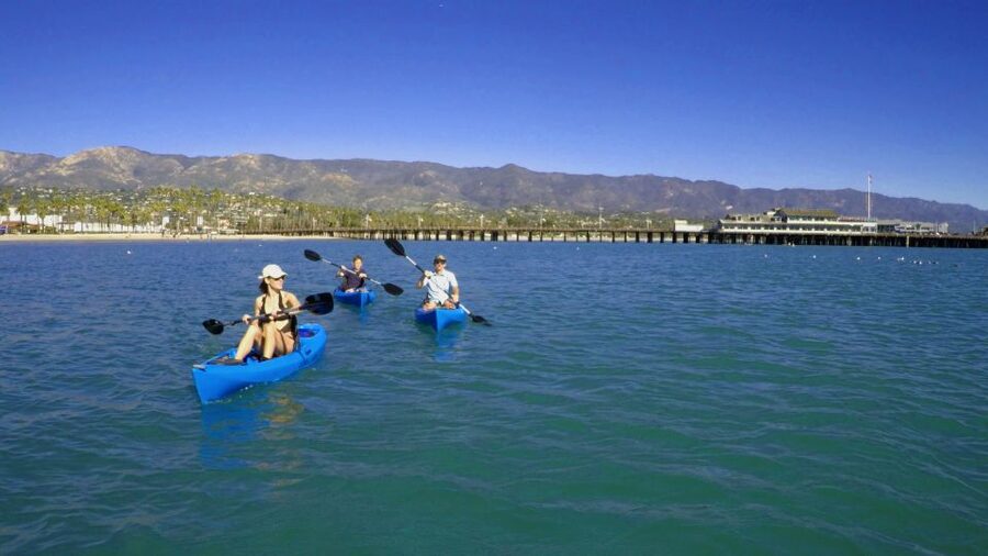 Santa Barbara: 1.5-Hour Harbor Kayak Tour - Following the Sandspit toward the harbor