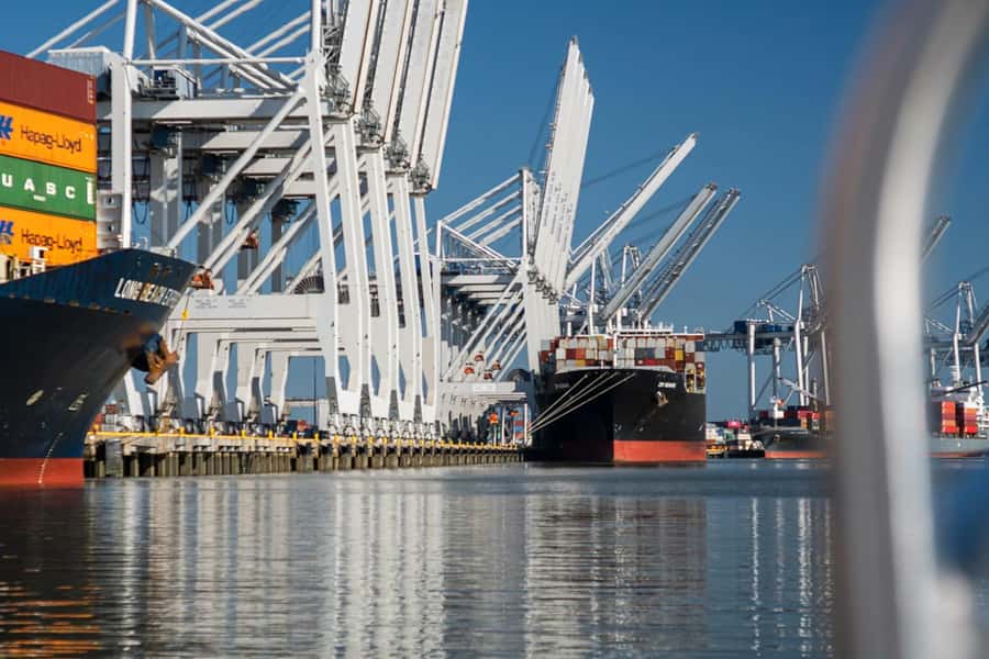 Savannah: 90-Minute Informational Port Tour - Seeing container ships and cranes at close range