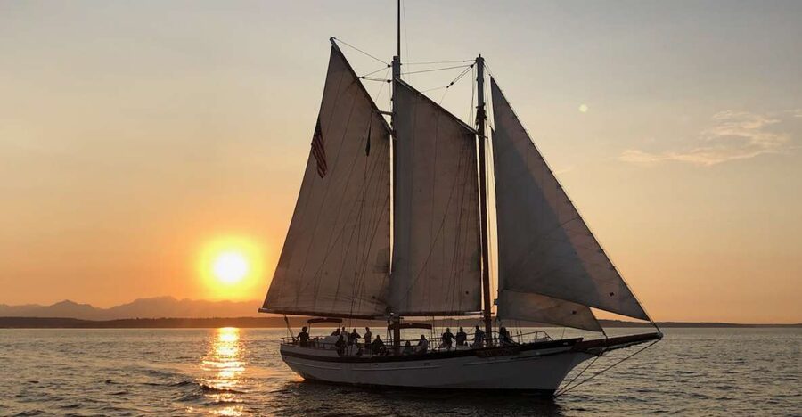 Seattle: Tall Sailboat Sunset Harbor Cruise - Drinks, snacks, and the onboard mood