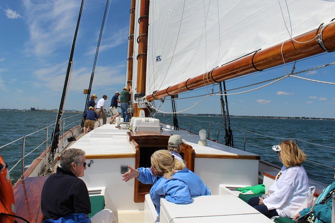 Sightseeing Day Sail around Boston Harbor - Sailing under wind power instead of motor power