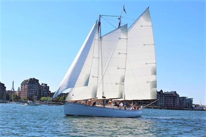 Sightseeing Day Sail around Boston Harbor - Fan Pier, the courthouse, and Harpoon Brewery
