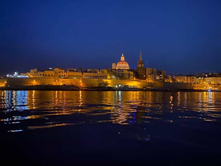 Sliema: Special Night Harbour Cruise - The Grand Harbour and Valletta after dark