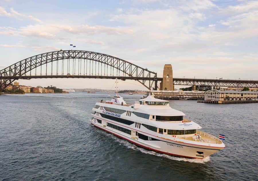 Sydney: Harbour Cruise with Charcuterie Board & Drinks - Sydney Harbour from a Table by the Window