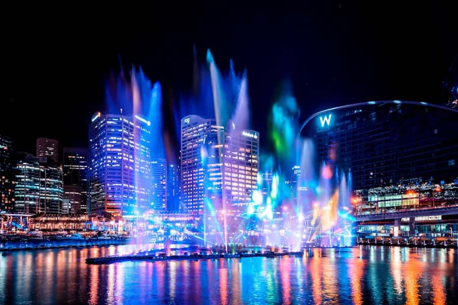 Sydney: Intimate Vivid Harbour Cruise with Canapes - Inside Heaven, the multi-level catamaran