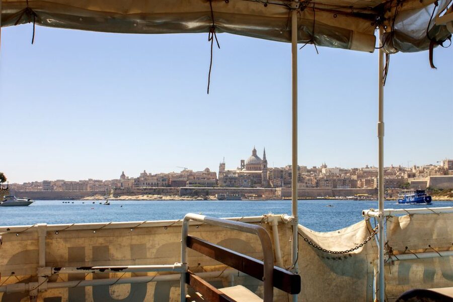The Best Traditional 2 Harbours Day Cruise of Malta - The bar, toilet, seating, and comfort