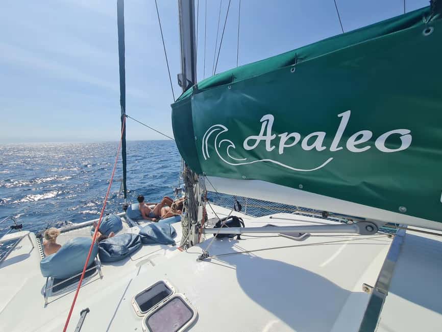 Torrevieja: Tour the harbor with the catamaran Apaleo - Finding Marina Salinas and Pier F9
