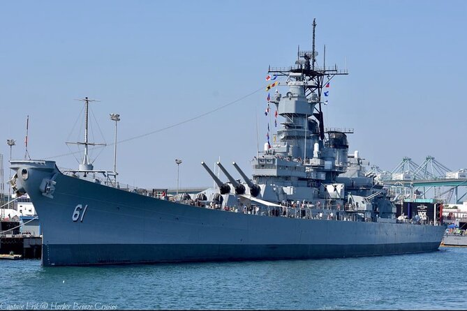 West Harbor LA 45-Minute Narrated Harbor Cruise of San Pedro - USS Iowa, a major museum on the waterfront
