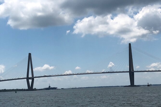 White point Battery and River Run through Charleston Harbor Boat - Up the Wando River and Beneath the Tall Bridge