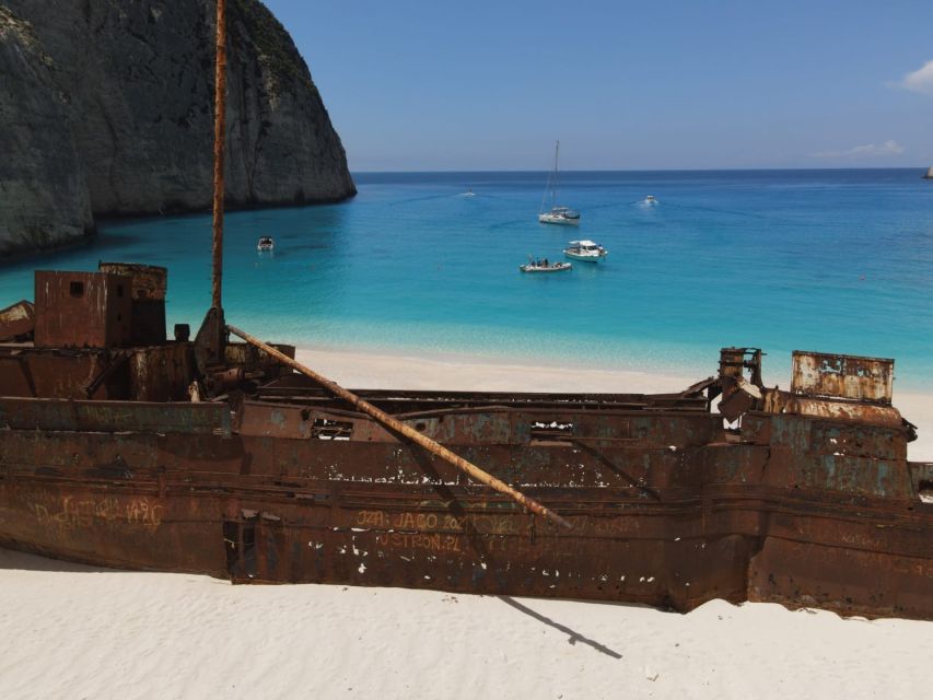 Zakynthos: West Coast & Navagio Bay Cruise with 2 Swim Stops - Sfogio Beach and White Beach