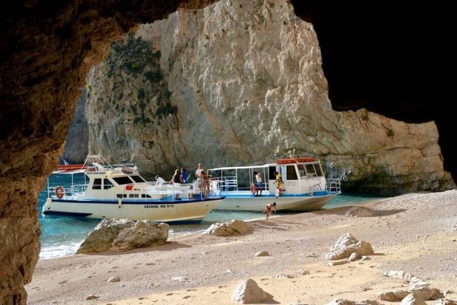 Zakynthos: West Coast & Navagio Bay Cruise with 2 Swim Stops - Heart Cave, Dolphin Rock, and Poseidon Face